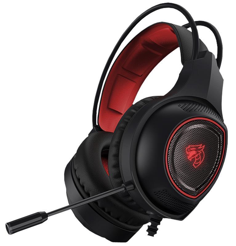 HEADSET GAMING SHENLONG HS1000 - LED ROJO - JACK 2 X 3.5MM + USB