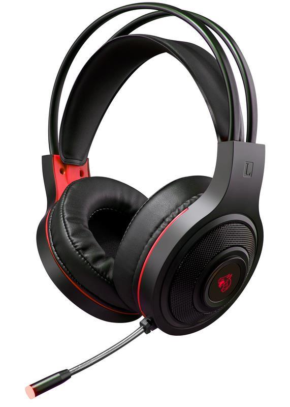 HEADSET GAMING SHENLONG HS999 CON RETROILUMINACIÓN LED ROJO-JACK 2 X 3.5MM +USB