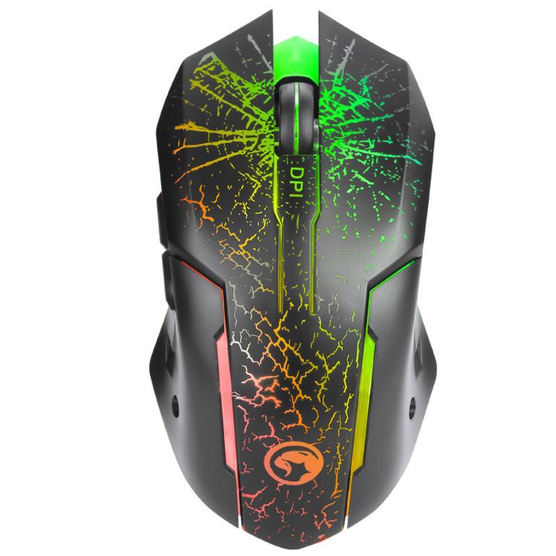 MOUSE GAMING MARVO M207 3200 DPI OPTICO LED RGB