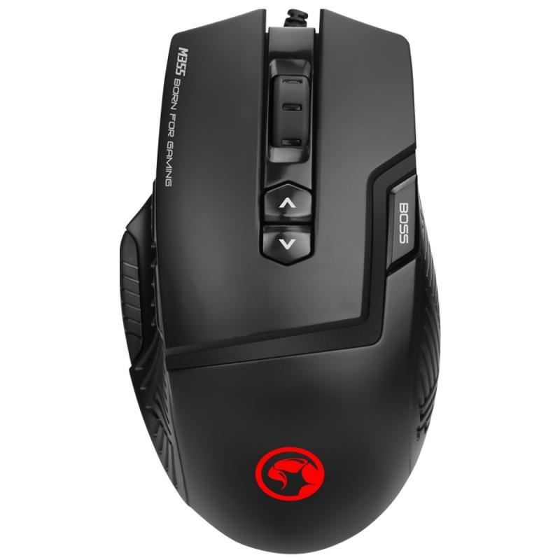 MOUSE GAMING MARVO M355 6400 DPI OPTICO LED RGB