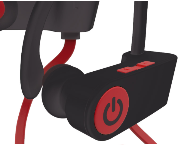 Auricular sport jog budz ii klip 12 hs rojo