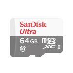 Tarjeta microsd sandisk ultra 64gb c10 c/adap 100m