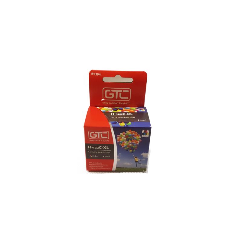 Cart.Tinta P/HP 122 Xl Color 13ml GTC