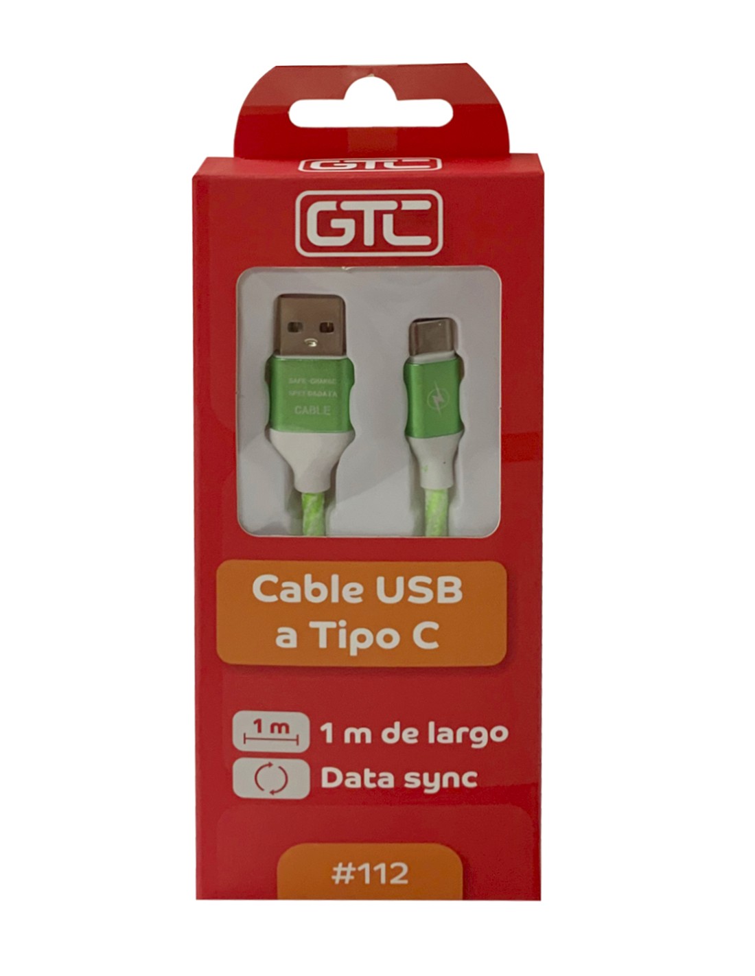 CABLE USB A Tipo C - GTC-VERDE
