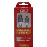 CABLE USB A Tipo C - GTC-VIOLETA