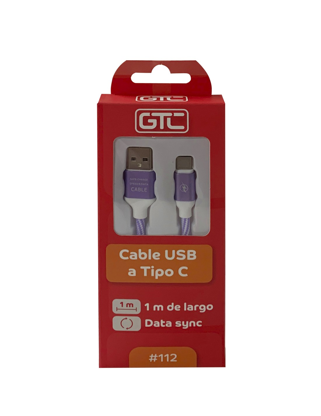 CABLE USB A Tipo C - GTC-VIOLETA