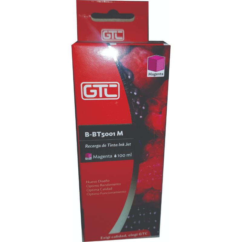 B-BT5001-M (C:70) Tinta Sist. Continuo P/Brother Dcp-T300/T500W Magenta 100ml GTC