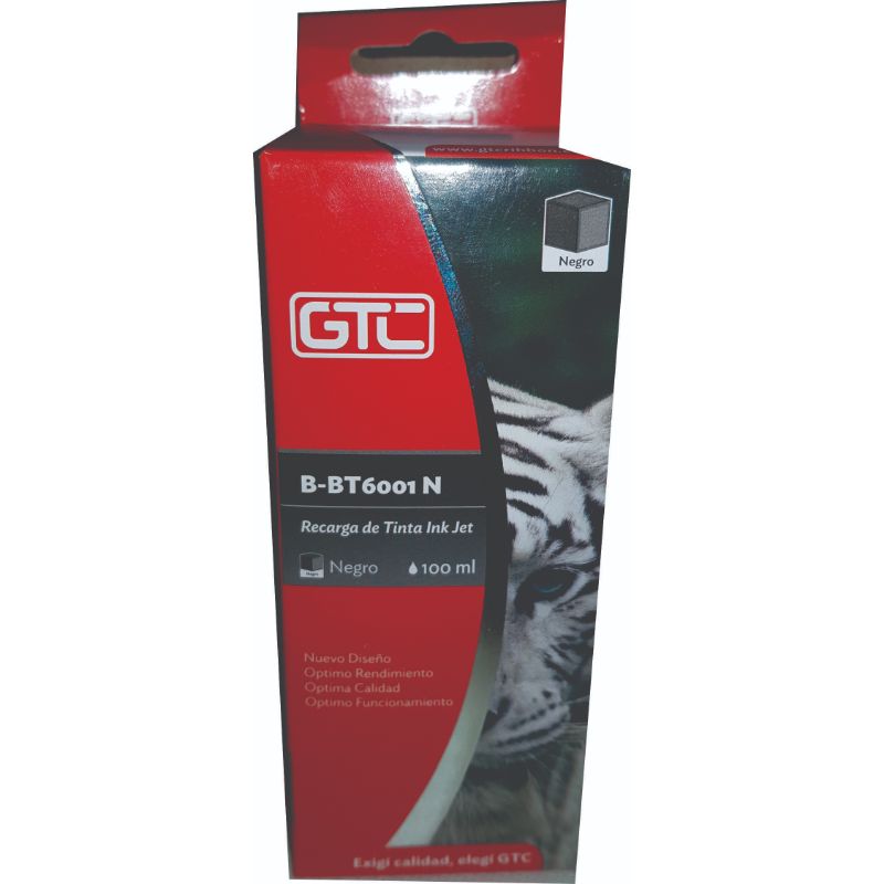 B-BT6001-N (C:70) Tinta Sist. Continuo P/Brother Dcp-T300/T500W Negro 100ml GTC