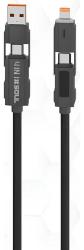 CABLE USB 4 EN 1 60W DISPLAY NEGRO--SOUL